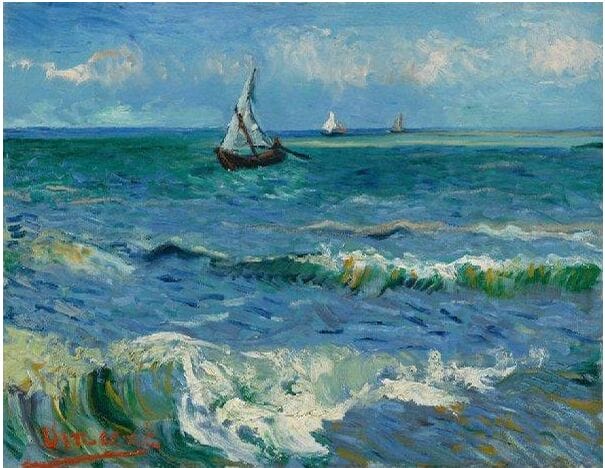 Seascape near Les Saintes-Maries-de-la-Mer Vincent van Gogh (1853 - 1890), Arles, June 1888